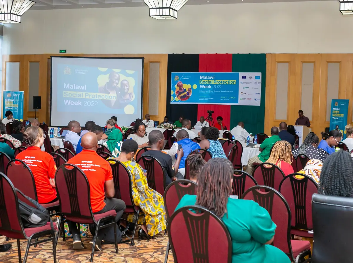 Social Protection Week conference hall